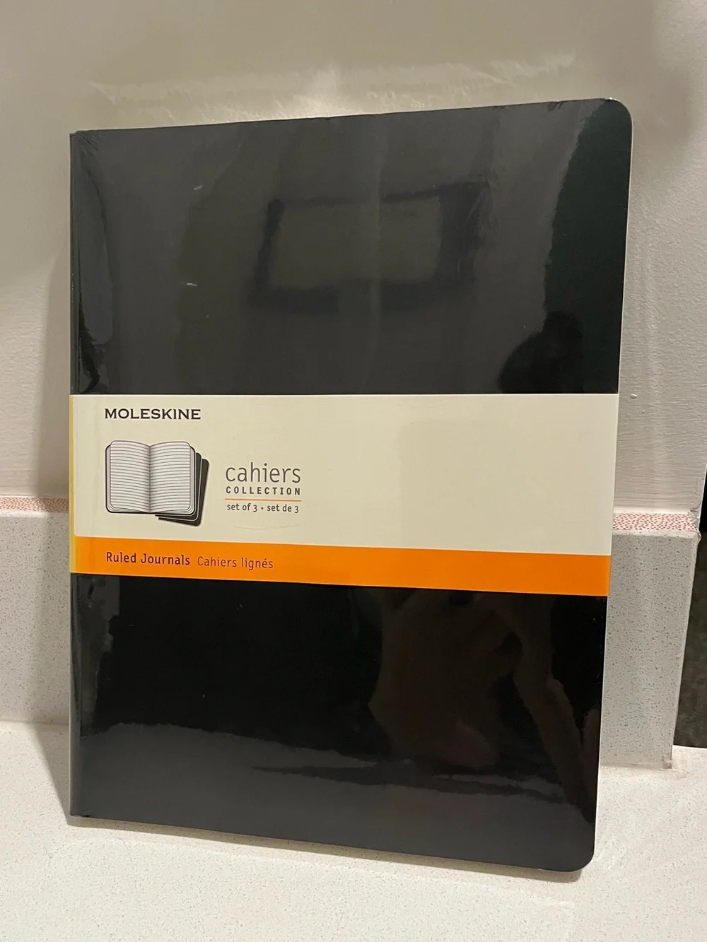 Moleskine Set of 3 Cahier Plain Journals 120 Pages 7.5 x 9.75 Black PRICE DROP